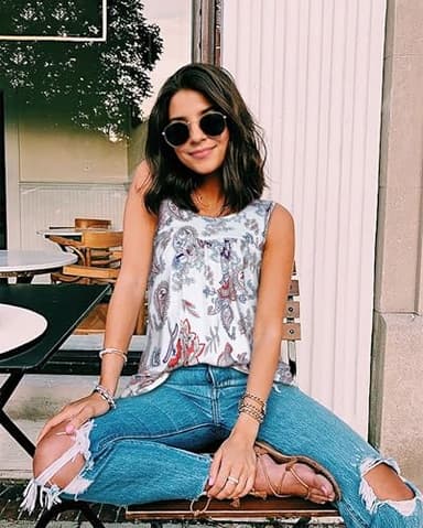 CHICGAL Womens Sleeveless Blouses Summer T Shirt Loose Fit Tank Casual Tunic Tops(White Paisley Boho,XL) - Image 2