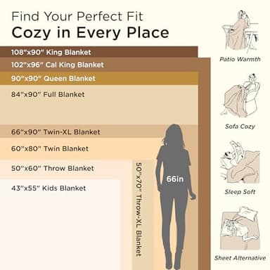 Bedsure GentleSoft Fleece Blanket Twin Size Grey - 300GSM Lightweight Plush Fuzzy Cozy Soft Warm Blanket for Bed, Sofa, Couch, Travel, Camping, 60x80 inches - Image 10