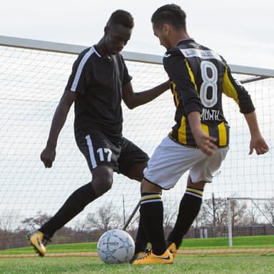 Champion Sports Viper Soccer Ball, Size 5 – Soft Touch TPU Cover, Airlock Bladder – Ages 12 & Up – Blue/Black/White - Image 8