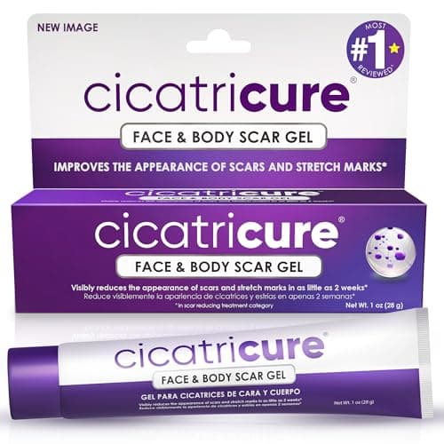 Cicatricure Advanced Scar Gel for Face & Body - Proven Results in 2 Weeks, Scar Treatment for Surgical Scars, Stretch Marks, Scars of Burns and Injuries, Acne Scar Treatment, 1 oz (28 g) - Image 1