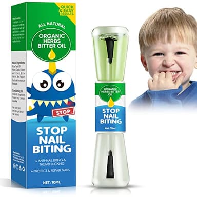 Nail Biting Treatment for Kids, Thumb Sucking Stop for Kid, Nail Polish for Kid Stop Sucking and Biting Nails, Day Night Care - Image 1