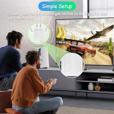 WiFi Extender Signal Booster for Home: Internet Repeater Long Range Covers Up to 45+ Devices and 8470 Sq.ft for Apartment Basement Office House - Image 3