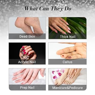 MelodySusie 50 Pcs Nail Drill Bits Small Sanding Bands with 3.1mm Mandrel Bit, 240 Extreme Fine Grit Nail File for Acrylic Nails Gel Manicures and Pedicure, Black - Image 8