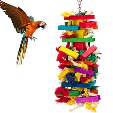 Extra Large Bird Parrot Toys for Macaws, African Grey, Amazon Parrots Bird Gifts - Image 1
