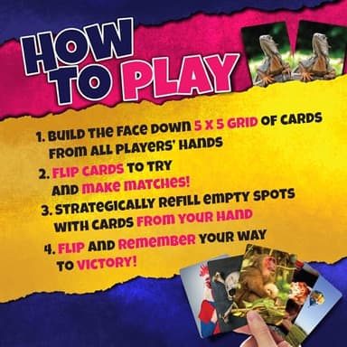 Social Memory - Strategic Twist On Classic Memory Game! Engaging Matching Cards for Families, Adults, Kids and Seniors. Perfect for Game Night, 2-5 Players, and Overall Family-Friendly Fun - Image 3