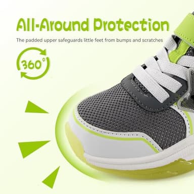 Floranate Sneaker for Boys Shoes Size 1 Light Up Shoes with Switch Little Kids Tennis Walking Running Sneaker Boys Footwear Comfortable - Image 3