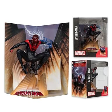McFarlane Toys - Marvel Spider-Man 1:10th Scale Collectible with Scene (Miles Morales: Spider-Man #1) - Image 4