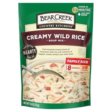 Bear Creek Soup Mix, Creamy Wild Rice, 9.6 Ounce (Pack of 6) - Image 1