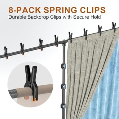 LINCO Backdrop Stand for Parties Heavy Duty Photography Video Studio Background Kit for Wedding Parties Photo Shooting (13x20 ft) - Image 9