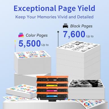 myCartridge 069H Toner Cartridge Set Compatible Replacement for Canon 069 069H Toner Works for Canon Color imageCLASS MF753Cdw MF751Cdw LBP674Cdw Printer, 069 069H Toner Cartridge 4-Pack B/C/M/Y - Image 3