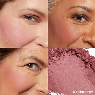 LAURA GELLER NEW YORK Baked Blush-n-Brighten Marbleized Blush for Cheeks - Raspberry Finish - Buildable Color - Image 2