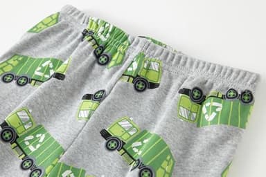 Akyzic Boys Pajamas 100% Cotton Rubbish Truck Pjs Kids Short Sleeve 2 Piece Sleepwear Toddler Boys Summer Pajamas Clothes Sets 3-10T 6790-10T - Image 5