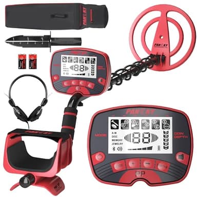 PANCKY Metal Detectors for Adults Waterproof, Professional Higher Accuracy Gold Detector with LCD Display, 5 Mode, Advanced DSP Chip 10" Coil, PK0075 - Image 1