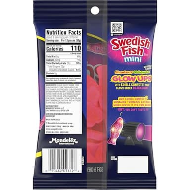 SWEDISH FISH Mini Glow Ups Strawberry-Watermelon Soft & Chewy Candy, Bulk Candy, 12-6.7 oz Bags - Image 11