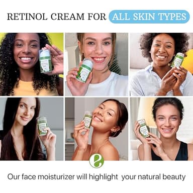 ESSENLIS Retinol Cream for Face - Anti Aging Face Moistuirzer with Collagen & Hyaluronic Acid - Day & Night Face Cream for Women and Men - Image 6