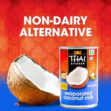 Thai Kitchen Coconut Milk, Evaporated, No Artificial Colors or Preservatives, Non-Dairy Alternative to Evaporated Milk, For Dairy Free Desserts, Soups, Sauces, and Beverages, 13.66 fl oz - Image 4