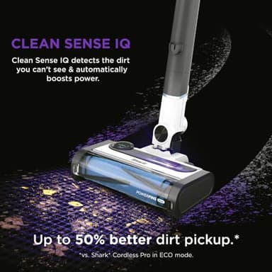 Shark IZ562H Cordless Pro Vacuum with Clean Sense IQ and Odor Neutralizer, PowerFins Plus Brushroll, Includes Duster Crevice & Pet Tool, Up to 40 Minute Runtime, Light Blue, Without MultiFLEX - Image 2