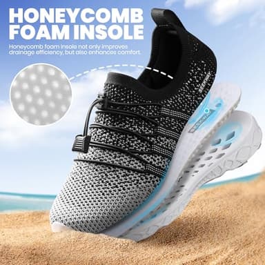 SEEKWAY Mens Womens Water Shoes Quick Dry Aqua Shoes Barefoot for Beach Surf Hiking Pool Water Sports - Image 4