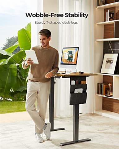 Marsail Standing Desk Adjustable Height Home Office Desk,‎48x24 Inch Electric Standing Desk, Stand up Desk with Storage Bag,Headphone Hook for Computer Workstations Desk 4 Memory Preset - Image 5