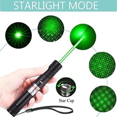 Green Laser Pointer Long-Range Laser Pointer High Power-Rechargeable Laser Pointer for Hiking, Presentations & Outdoor Use - Image 3