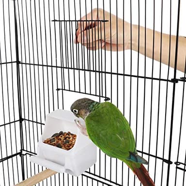 Yaheetech 64-inch Play Open Top Medium Small Bird Cage with Detachable Rolling Stand for Parrot Lovebirds Finches Canaries Parakeets Cockatiels Budgie Parrotlet Conures - Image 6