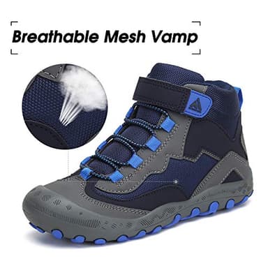 Mishansha Kids Hiking Boots Toddler Girls Boys Hiking Shoes Water-Resistant Anti-Collision Non-Slip Athletic Outdoor Trekking Boots - Image 2