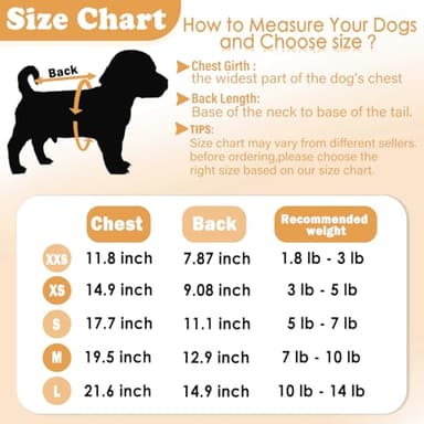 Generic Fleece Dog Pajamas Winter Warm Dog Sweater for Small Dogs Thick Puppy Pajamas Cute Soft Dog Clothes Pet Costume for Small Breed (Teddy Bear, XX-Small) - Image 6