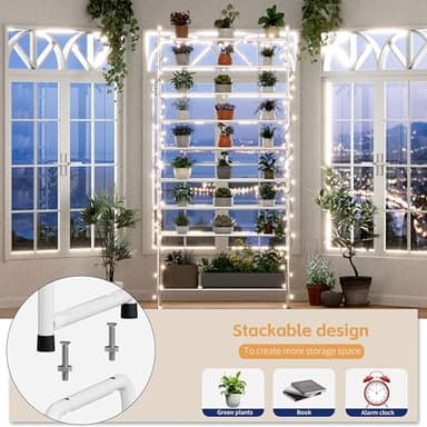 SUFAUY 33" Wide Shoe Rack, 5-Tier Shoe Storage Rack for 24-30 Pairs of Shoes, Mesh Shoe Organizer for Entryway Closet, Steel Frame, Industrial, White - Image 4