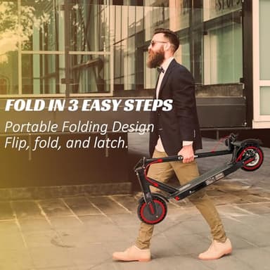 Electric Scooter Adults,Foldable,350W-500W,8.5'',19mph Speed,15Miles Range,Fast,Cheap,Suitable for Men,Women - Image 4