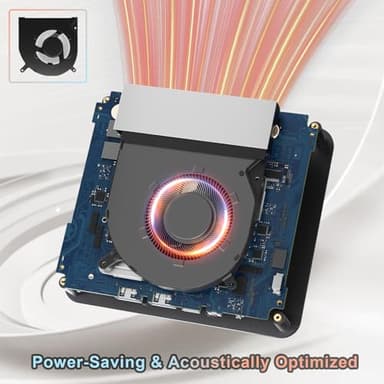 wo-we Mini PC AMD Ryzen 5 3500U (up to 3.70GHz), 8GB DDR4 RAM 256GB M.2 NVME SSD,Dual 4K HDMI, Micro PC, 2.5''SSD, WIFI5,Home, Business - Image 5