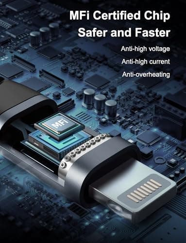 Dasku USB C to Lightning Cable 3Pack 10 FT, [MFi Certified] iPhone 14 13 Fast Charger Extra Long 10 Foot Type C Charging Cord Compatible with iPhone 14 13 12 11 Pro Max Mini 8 Plus SE iPad and More - Image 4