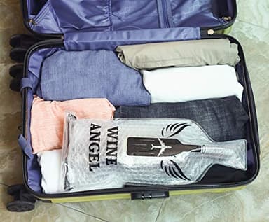 [UPGRADED PROTECTION] 4 Set (8 pcs) Reusable Wine Bags for Travel, Wine Travel Protector, Bottle Travel Sleeve Case For Airplane, Car, Cruise, TRIPLE Protection Luggage Leak-Proof Safety Impact Resist - Image 6