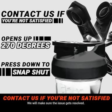 HELIMIX 2.0 Vortex Blender Shaker Bottle Holds upto 28oz | No Blending Ball or Whisk | USA Made | Portable Pre Workout Whey Protein Drink Shaker Cup | Mixes Cocktails Smoothies Shakes | Top Rack Safe - Image 6