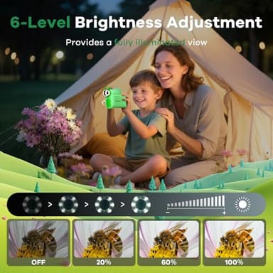 Hideal HP60 IPS Microscope for Kids: [Auto On & Off] [3-in-1] 2" Portable Handheld Microscope Miniscope, Pocket Mini Scope Educational Science Kit, Christmas Birthday Gifts for Kids, PC View, Green - Image 8