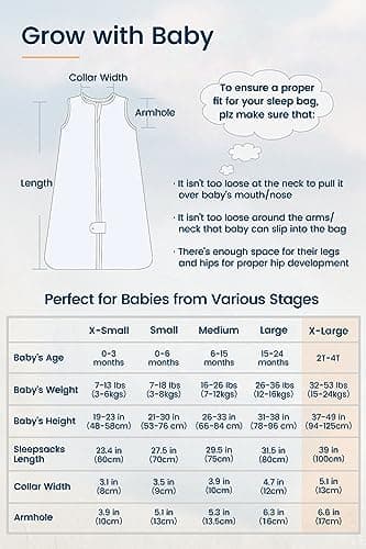 TotAha Toddler Sleep Sack 2T-4T, Soft Wearable Blanket Baby Sleep Bag, Light 0.5 TOG or Medium-weight 1.0 TOG Sleeping Sacks - Image 7