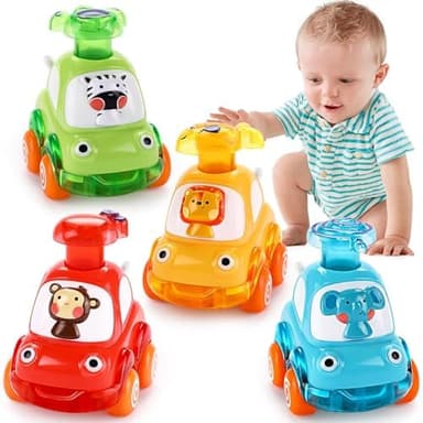 Cars Toys for 1 Year Old Boy Birthday Gift: Press and Go Toys Cars for Toddlers 1-3 Baby Toys 12-18 Months Toddler Toys Age 1-2 One Year Old Boy Toys First Birthday Gifts for 1-3 Year Old Boys Girls - Image 3