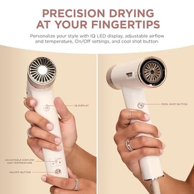 Shark Hair Dryer | SpeedStyle | No Heat Damage Hair Styling Tool | 3 Styling Tools Included | Portable & Powerful Blow Dryer | Best for Straight & Wavy Hair | Silk | HD331 - Image 9