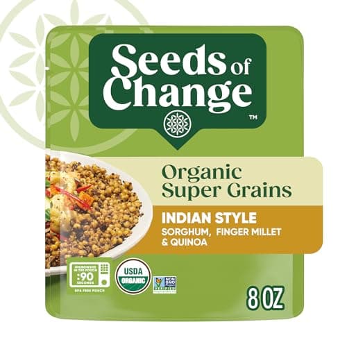 SEEDS OF CHANGE Organic Super Grains Indian Style Side Dish, 8 oz Pouch (Case of 6) - Image 1