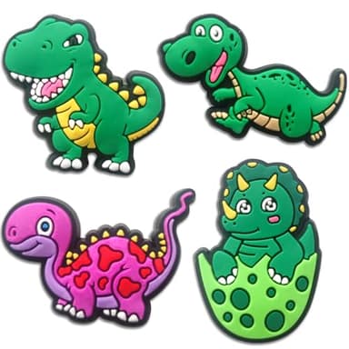 Car & Dinosaur Shoe Charms for Boys, 24 PCS Dino & Truck Shoe Decoration Pins for Clog, Cute Shoe Accessories for Kids Party Favor Gifts - Image 4