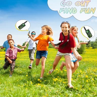 Toys for Boys Walkie Talkies for Kids 6 7 8 Year Old Boy Pretend Play Police Military Spy Hunt Camp Outdoor Toys for Kids Birthday Present Boys Gifts (Green Green) - Image 2