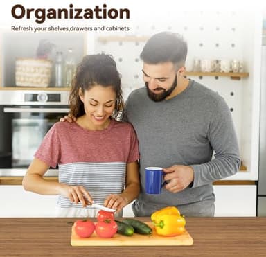 Drawer Shelf Liner for Kitchen Cabinets, Non Adhesive Slip Resistant Shelf Paper Easy to Clean, Strong Grip Thickened Waterproof Washable Mats for Pantry Shelves, Cupboard, Wood Grain, 12 in x 20 FT - Image 6