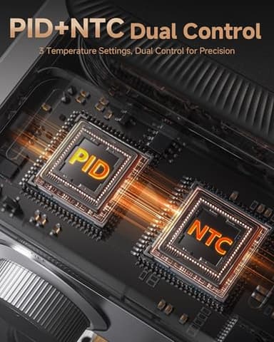 AMZCHEF 20 Bar Espresso Machine with Grinder - 3 Temp Coffee Machine with 20 Grinding Settings, Hot/Cold Brew Espresso Maker with Milk Frother, Coffee Maker for Latte/Cappuccino,61oz Water Tank, Black - Image 4