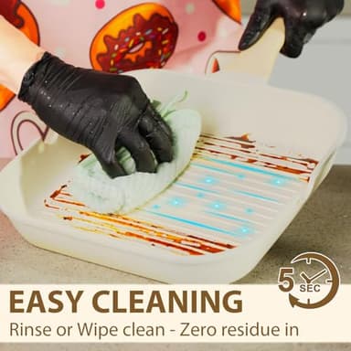 Romswi 23pcs Pots and Pans Set Non Stick, Kitchen Cookware Set with Casserole, Frying & Saucepans, Oven Safe & Stovetop Agnostic Non Toxic Cookware(Gas, Electric & Induction) - White - Image 5