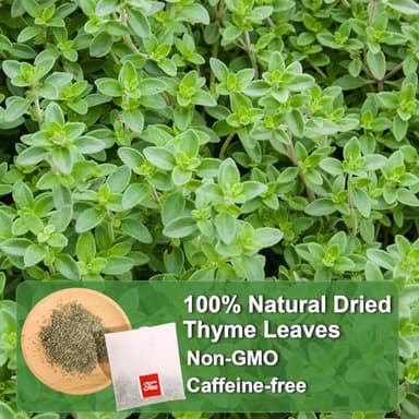 FullChea - Thyme Tea Bags, 40 Teabags - Premium Thyme Leaves - Non-GMO - Caffeine-free, Promote Overall Health, Support Digestion - Image 2