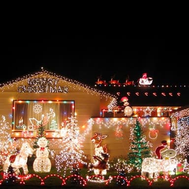 Dazzle Bright Outdoor Christmas String Lights, 1000 LED 328 FT Plug in Fairy Light with Remote Control 8 Modes & Timer, Waterproof Decoration for Home Garden Yard Xmas Wedding, Warm White - Image 5