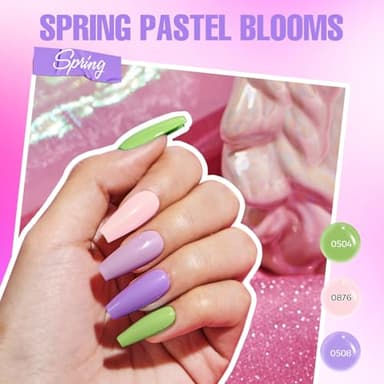 MEFA Gel Nail Polish Kit with U V Light, 32 Colors All Seasons Soak Off 60 Pcs Gel Polish Nail Set with Matte/Glossy Glitter Base Top Coat Manicure Tools Nails DIY Decorations Gifts for Women - Image 3