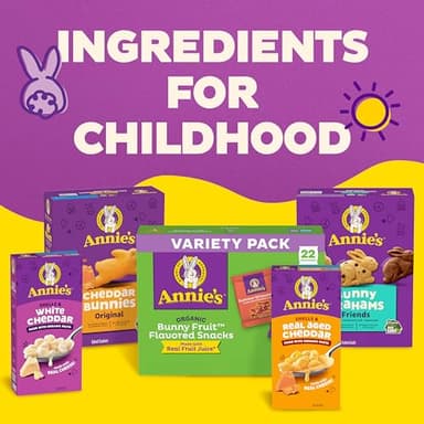 Annie's Organic Berry Patch and Summer Strawberry Bunny Fruit Snacks Variety Pack 42 Count, 29.4oz - Image 7