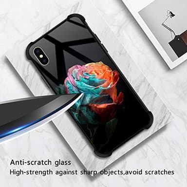 ZHEGAILIAN for iPhone Xs Max Case, Military-Grade Protection, All-Around Shockproof Corners, Anti-Scratch Phone Case for iPhone Xs Max - Flower Rose - Image 2