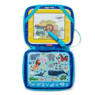 Melissa & Doug Water Wow! Take-Along Reusable Color-Reveal Drawing Set Mess-Free Multi-Activity Pad with Water PenTravel Toy for Toddlers & Kids Ages 3+ - Image 4