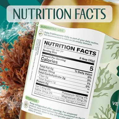 TrueSeaMoss Sea Moss Gel – Made in USA – Wildcrafted Seamoss, Dried Seaweed & Sea Vegetables – Original, Pack of 1 (Labels may Vary) - Image 2